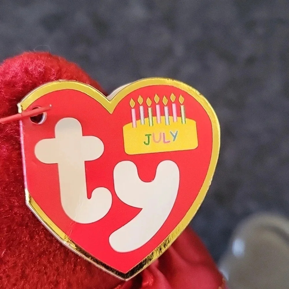 🌴3/$15🌴 July Birthday Teddy Bear Red Kid adult plush toy Celebration - Picture 6 of 9